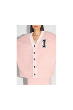 Chaqueta tipo cárdigan rosa Preppy de The Jackson
