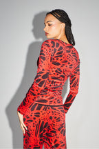 La Blouse Ela Cache-Coeur Velvet Kiku