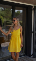 Fiby Amarillo - Vestido Vichy