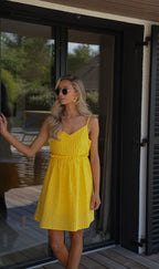 Fiby Amarillo - Vestido Vichy