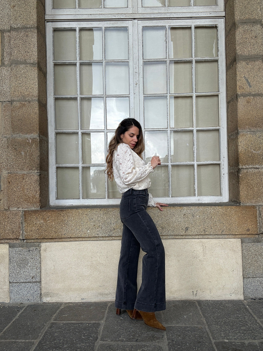 Elenette Anthracite Grey Jeans