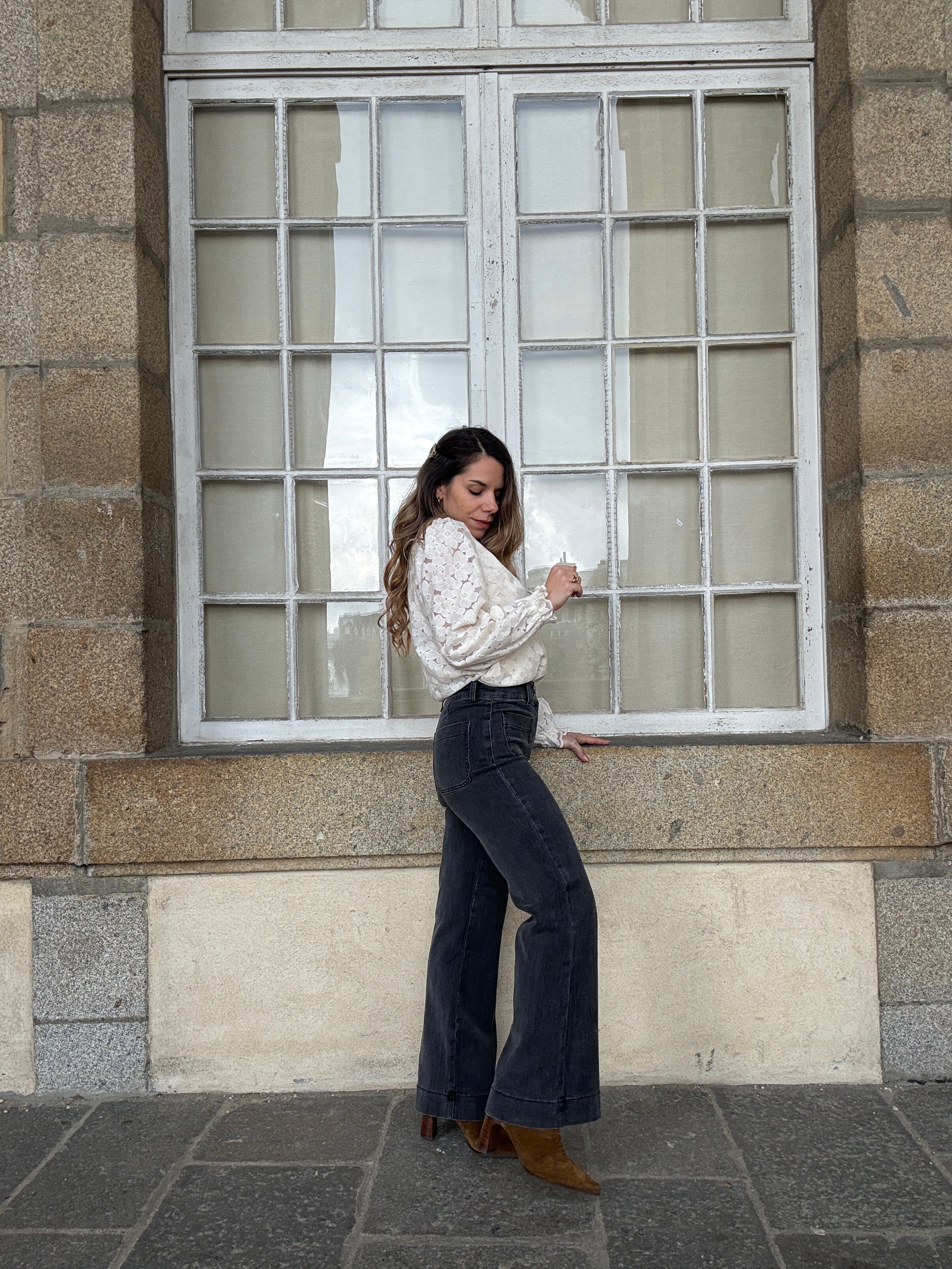 Elenette Anthracite Grey Jeans