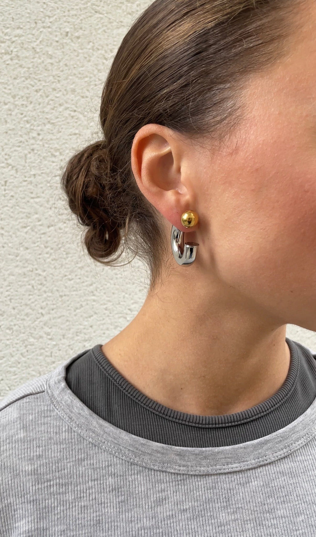 Reverse Hoop Earrings