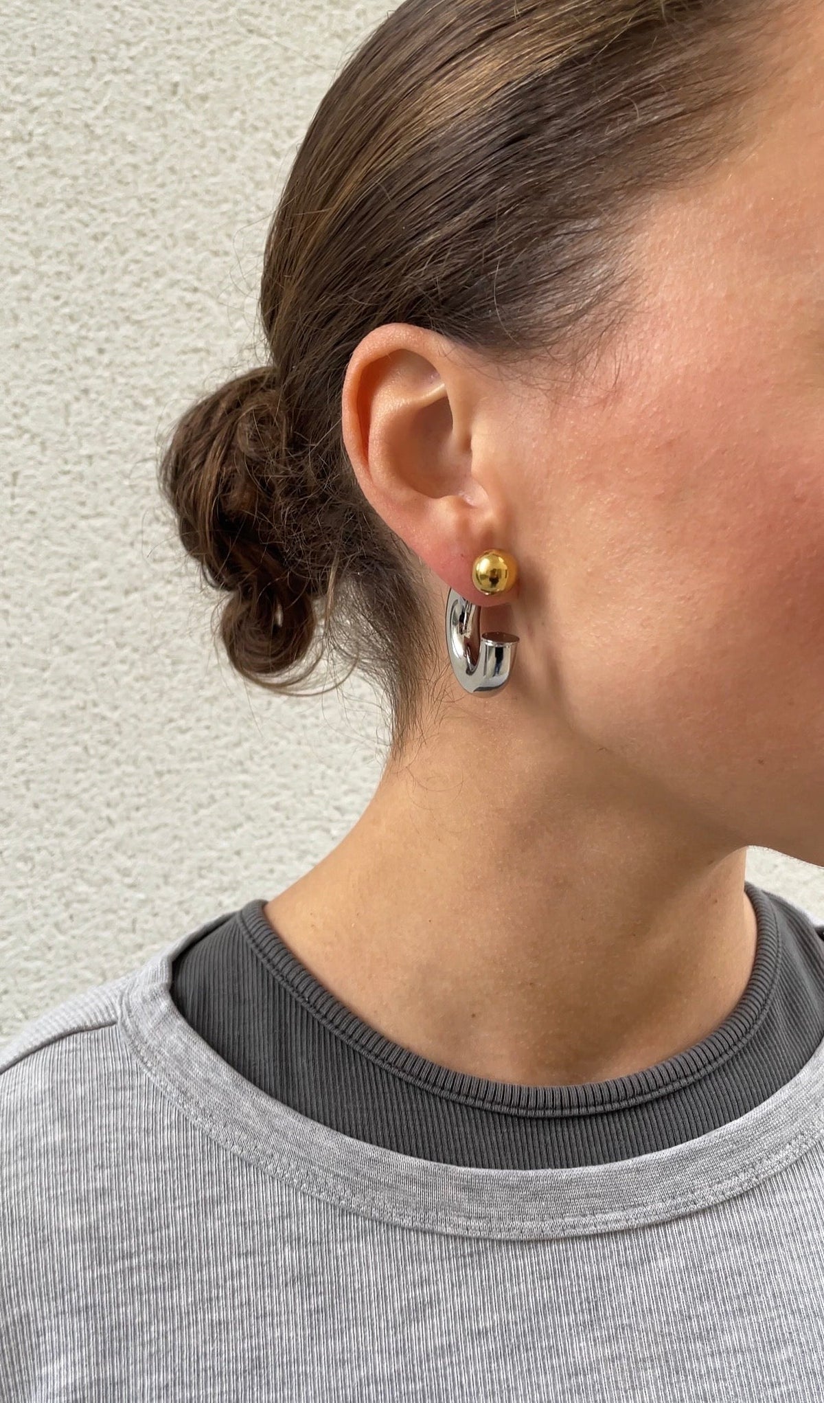 Reverse Hoop Earrings