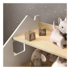 Bibliothèque & Étagère À Jouets Duo – Blanc & Gris