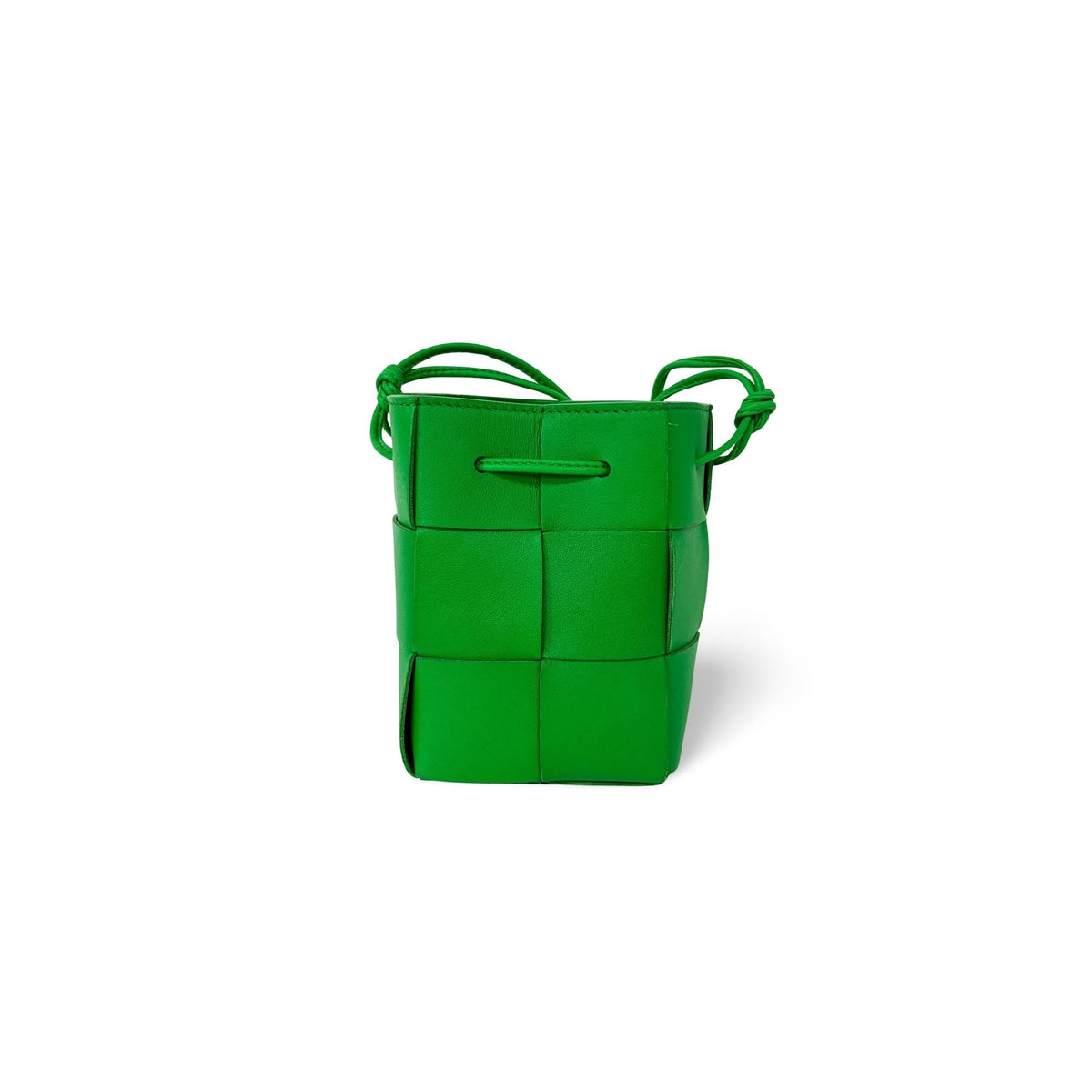 Borsa a mano Bottega Veneta Cassette a secchiello mini in pelle - Verde