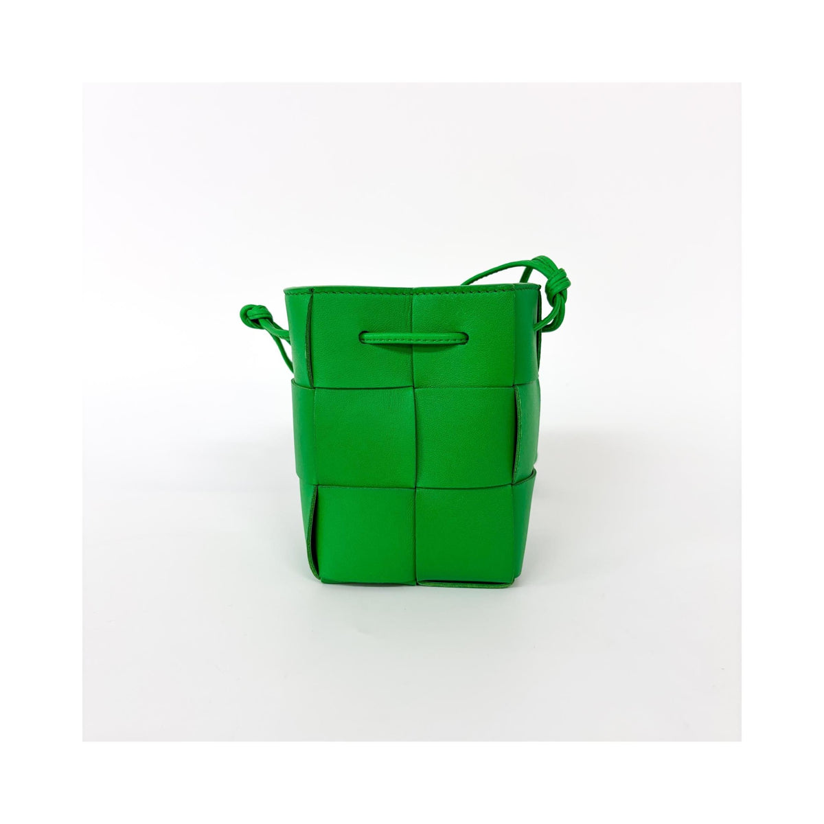 Borsa a mano Bottega Veneta Cassette a secchiello mini in pelle - Verde