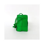 Borsa a mano Bottega Veneta Cassette a secchiello mini in pelle - Verde