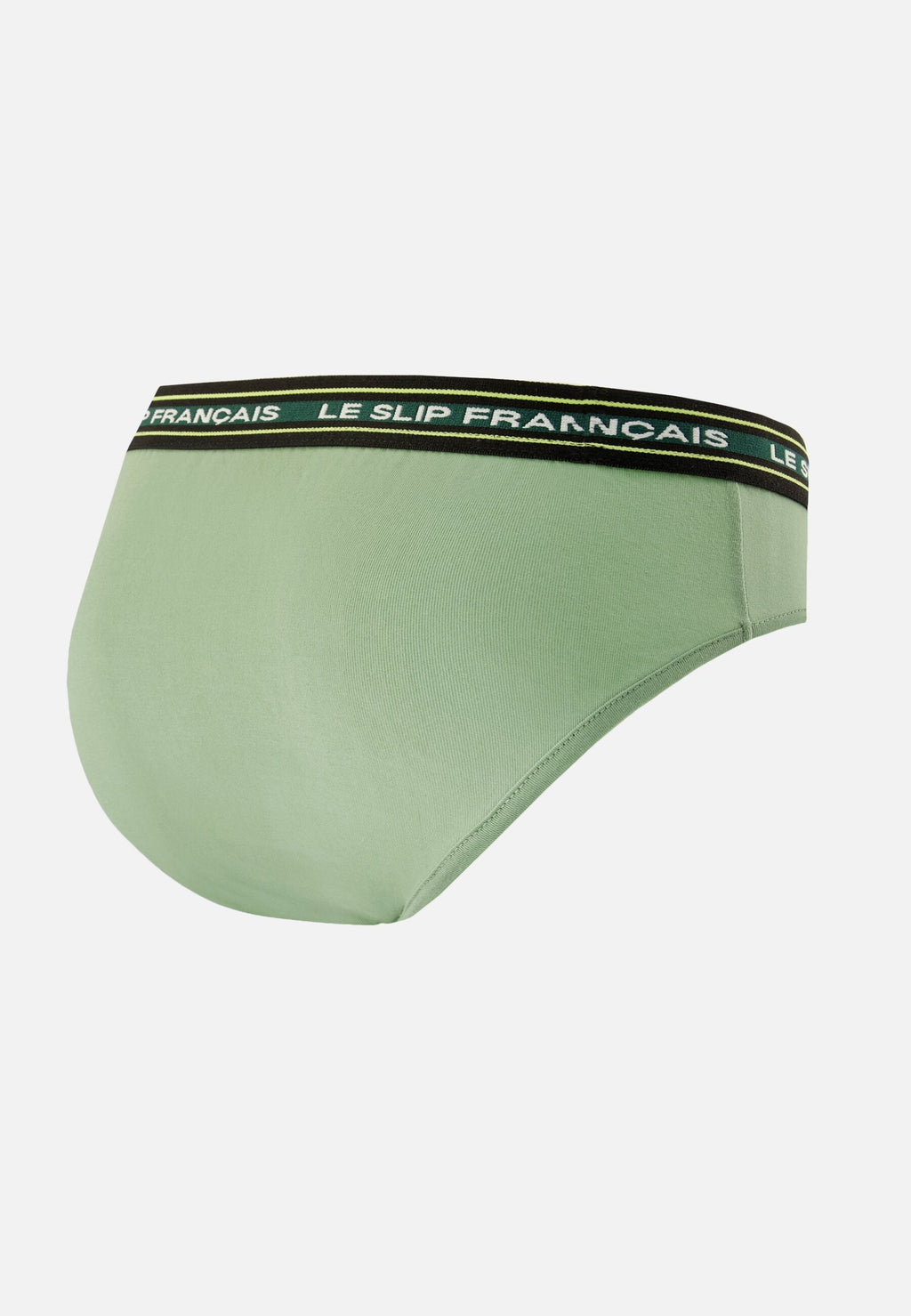Cotton High-Waisted Rieuse Briefs - Sage Green