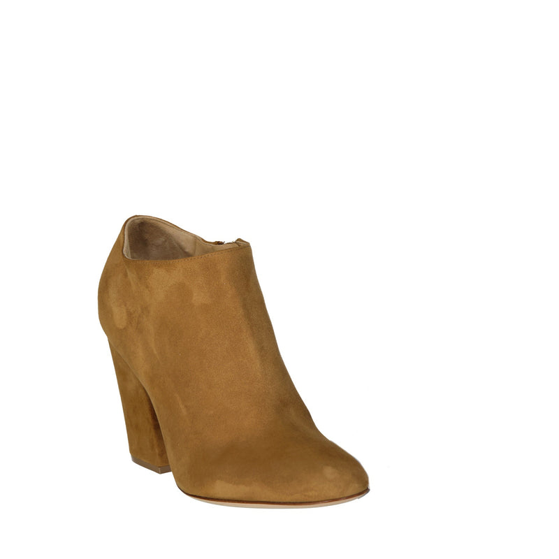 Bottes - Sergio Rossi Leather Ankle  - Camel
