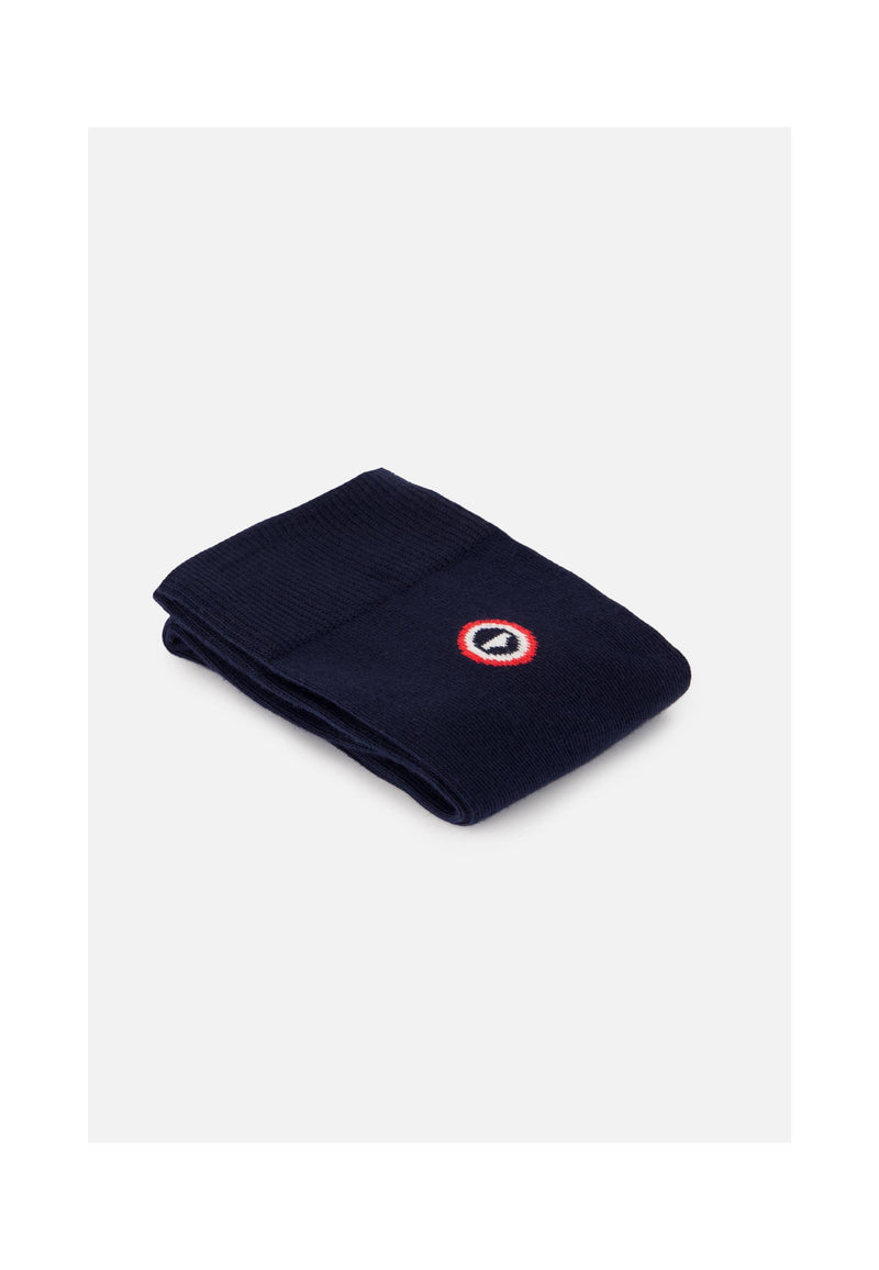 Chaussettes Mi-Hautes Unies Bleu Marine - Robuste Marine