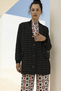 Le Bomber Leonard En Tweed Sirocco Noir