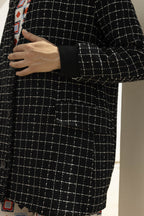 Le Bomber Leonard En Tweed Sirocco Noir
