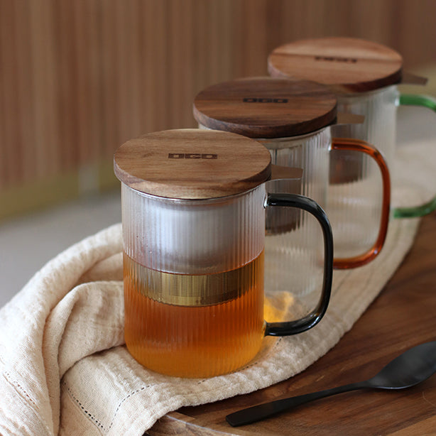 Tisanière - Karl - Verre Borosilicate - Jade - 450Ml