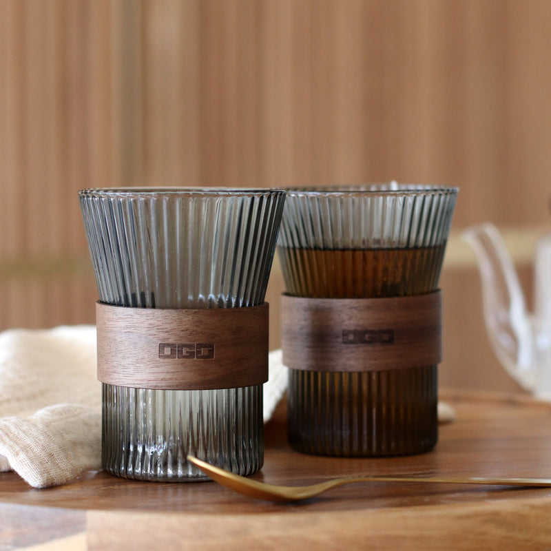 Lot De 2 Tasses Graphite - Verre Borosilicate - Karl - 250Ml