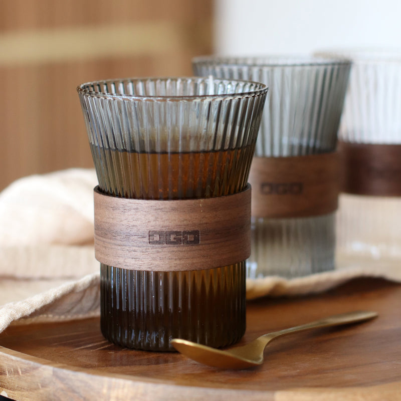 Lot De 2 Tasses Graphite - Verre Borosilicate - Karl - 250Ml