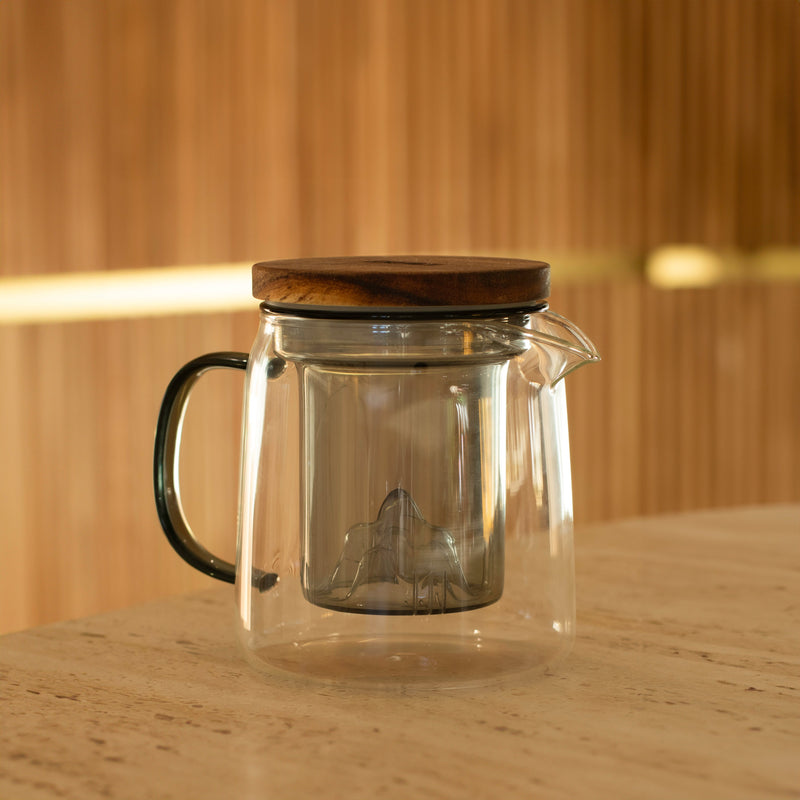 Théière - Laska - Graphite - Verre Borosilicate - 450Ml