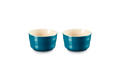 Set of 2 Large Ramekins - Ceramic - 240ml - Deep Teal