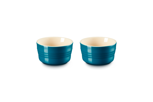 Set De 2 Grands Ramequins - Céramique - 240Ml - Deep Teal