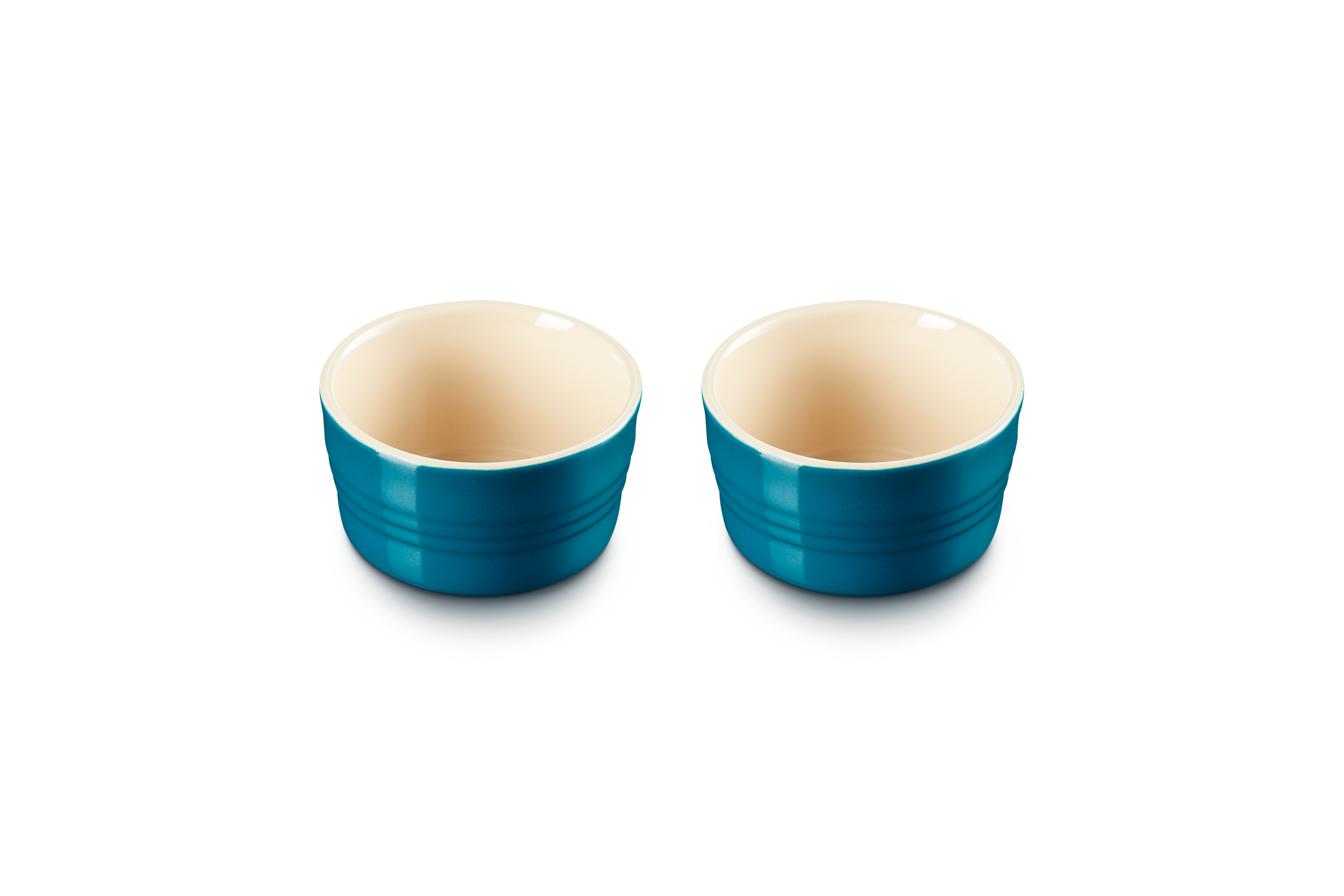 Set of 2 Large Ramekins - Ceramic - 240ml - Deep Teal