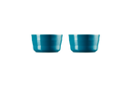 Set of 2 Large Ramekins - Ceramic - 240ml - Deep Teal