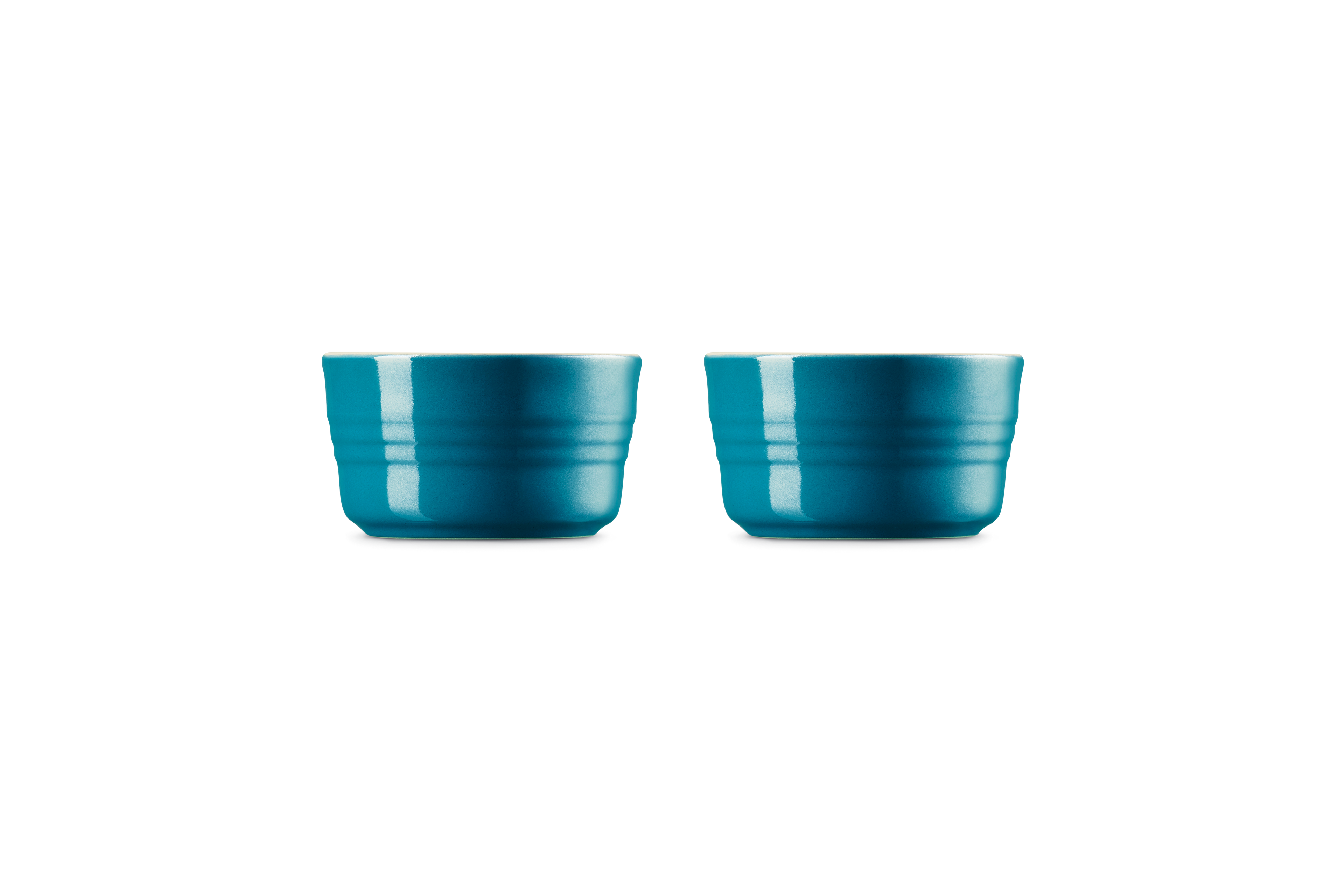 Set of 2 Large Ramekins - Ceramic - 240ml - Deep Teal