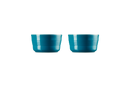 Set Of 2 Large Ramekins - Ceramic - 240Ml - Deep Teal