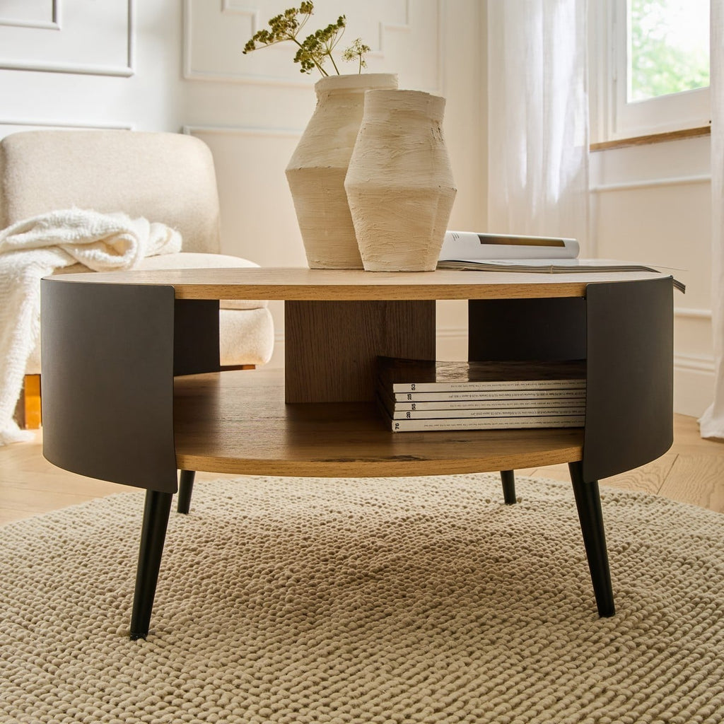 Eklo - Table Basse 2 Niveaux - Noir