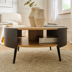 Eklo - Table Basse 2 Niveaux - Noir