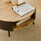 Eklo - Table Basse 2 Niveaux - Noir