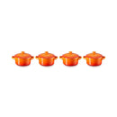 Set 4 Mini-Cocottes - Céramique 250ml - Volcanique