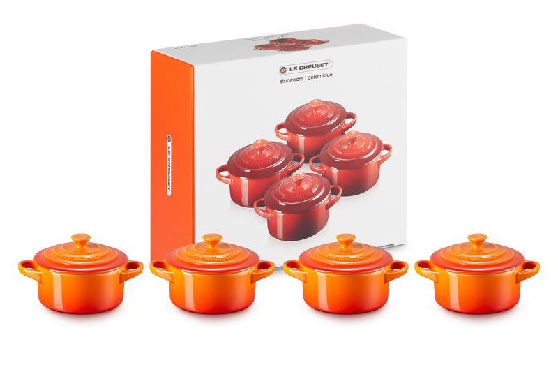 Set 4 Mini-Cocottes - Céramique 250ml - Volcanique