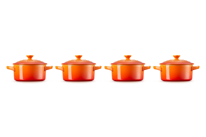 Set 4 Mini-Cocottes - Céramique 250ml - Volcanique