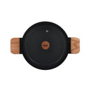 Faitout - Ector - Aluminium - Noir - 24Cm