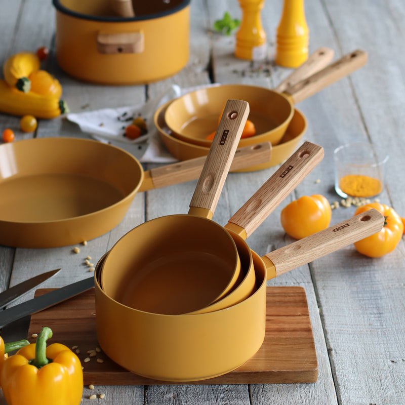 Casserole - Ector - Aluminium - Jaune - 18Cm