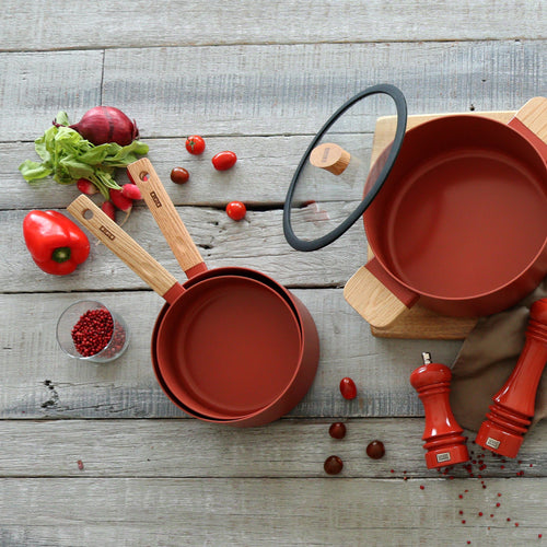 Casserole - Ector - Aluminium - Paprika - 20Cm