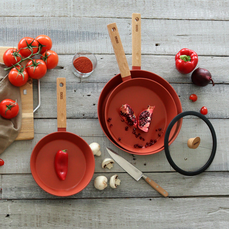 Poêle - Ector - Aluminium - Paprika - 20Cm