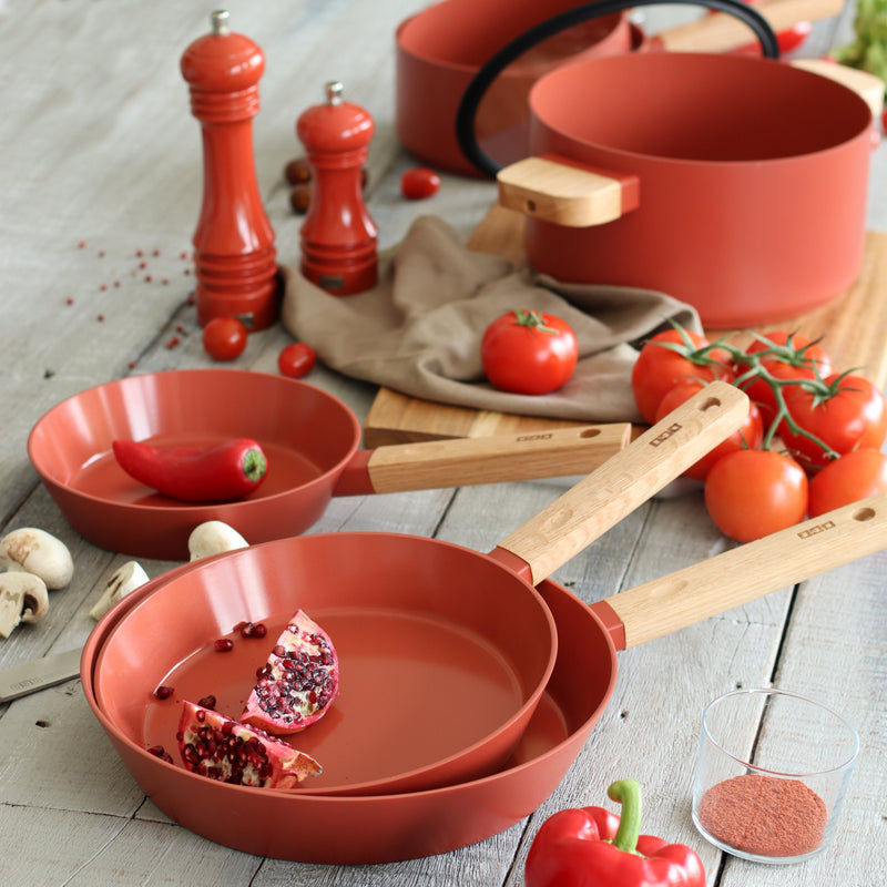 Poêle - Ector - Aluminium - Paprika - 24Cm