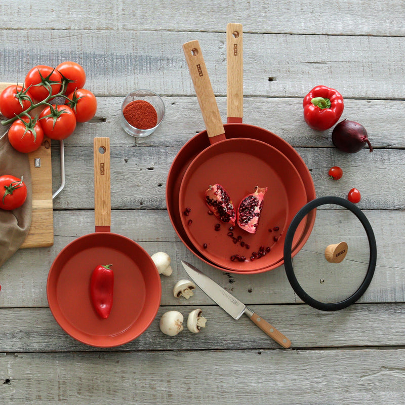 Poêle - Ector - Aluminium - Paprika - 24Cm