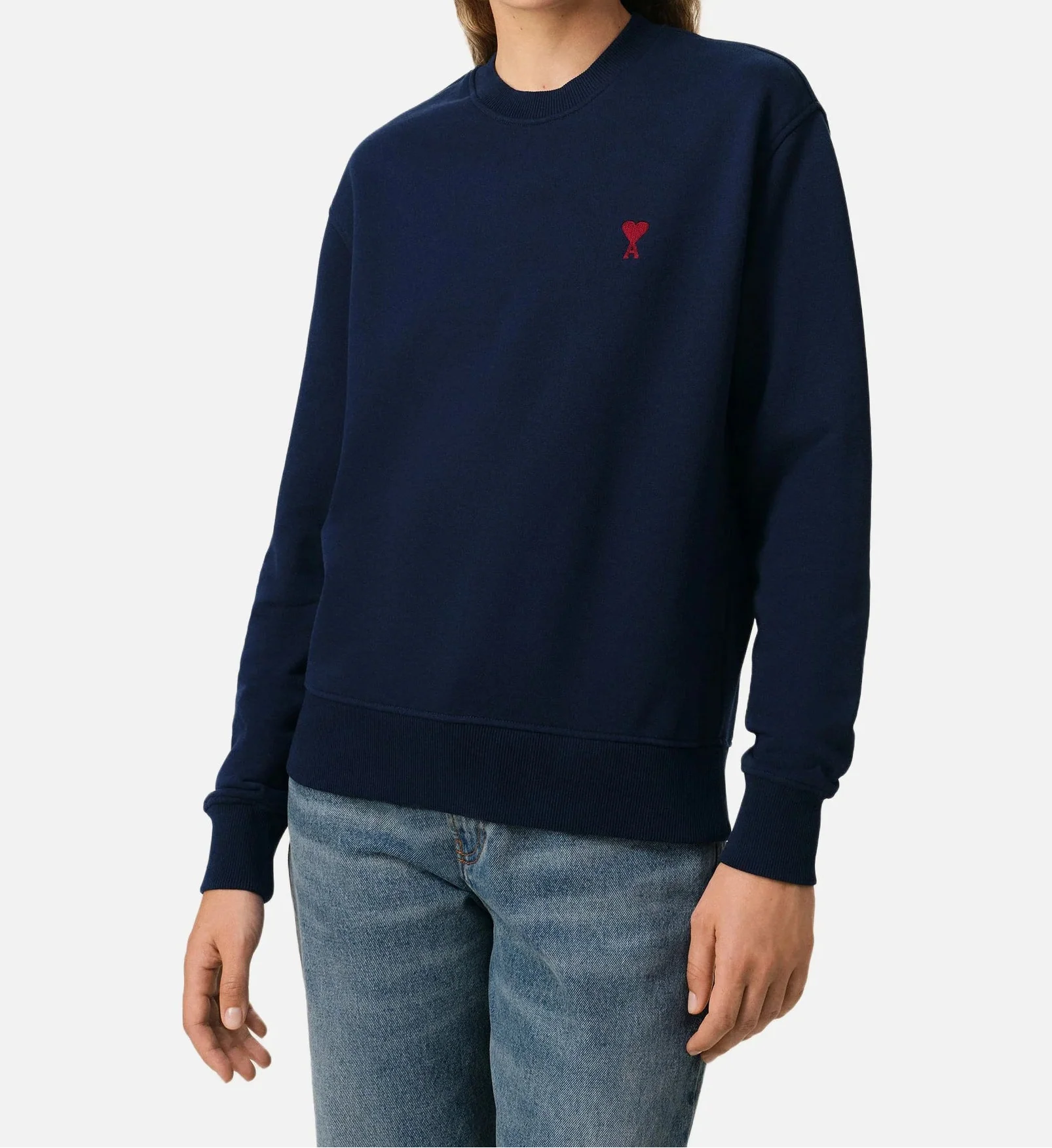 Ami Paris - Sudadera Ami De Coeur – Azul Marino Rojo