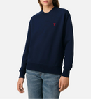 Ami De Coeur Sweatshirt – Ami Paris – Navy Blue Red