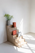 Graphic Carré - Vase - Concrete - Gray
