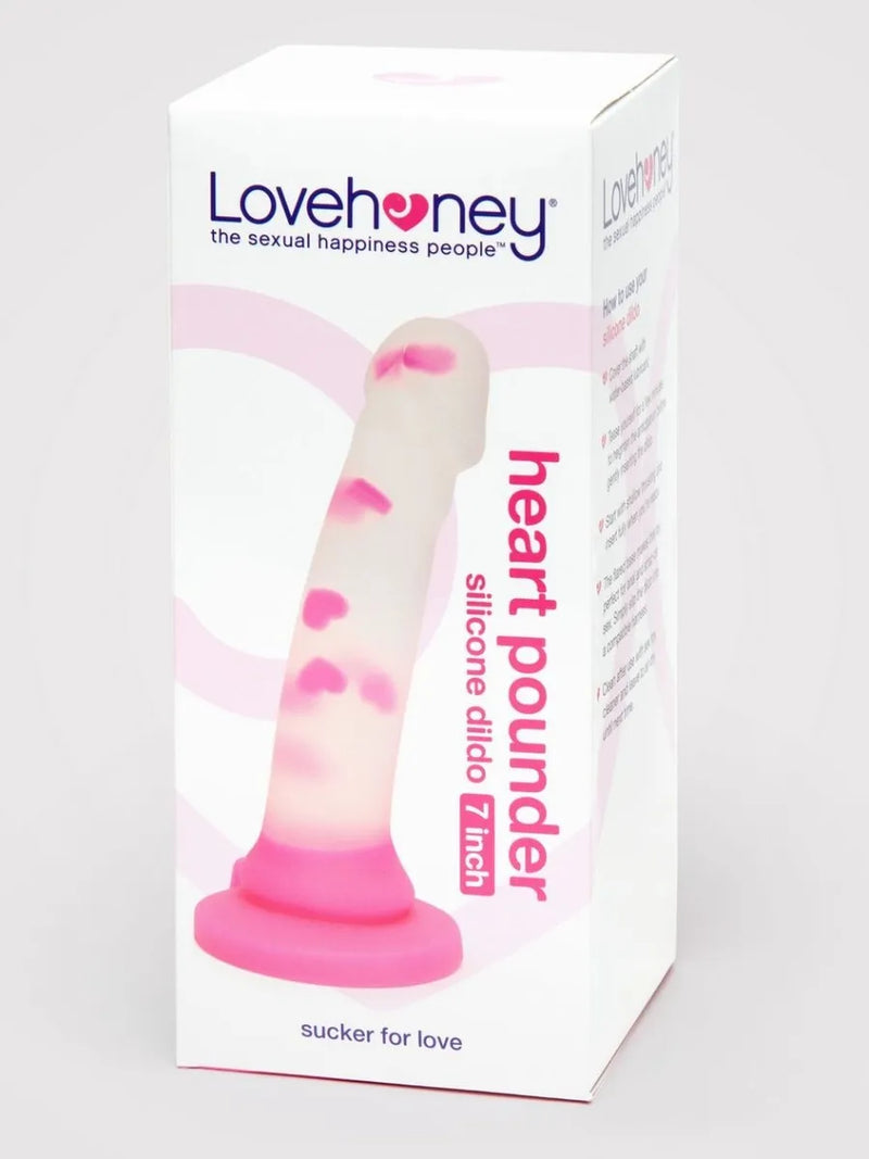 Dildo Ventouse Silicone Heart Pounder