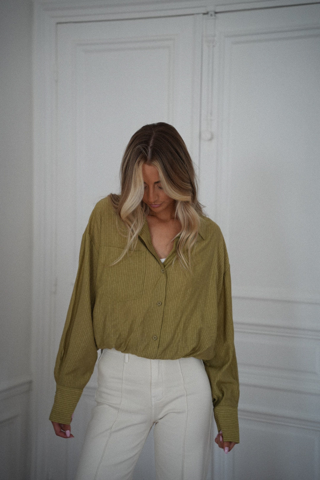 Blouse Courte Miranda - Verte