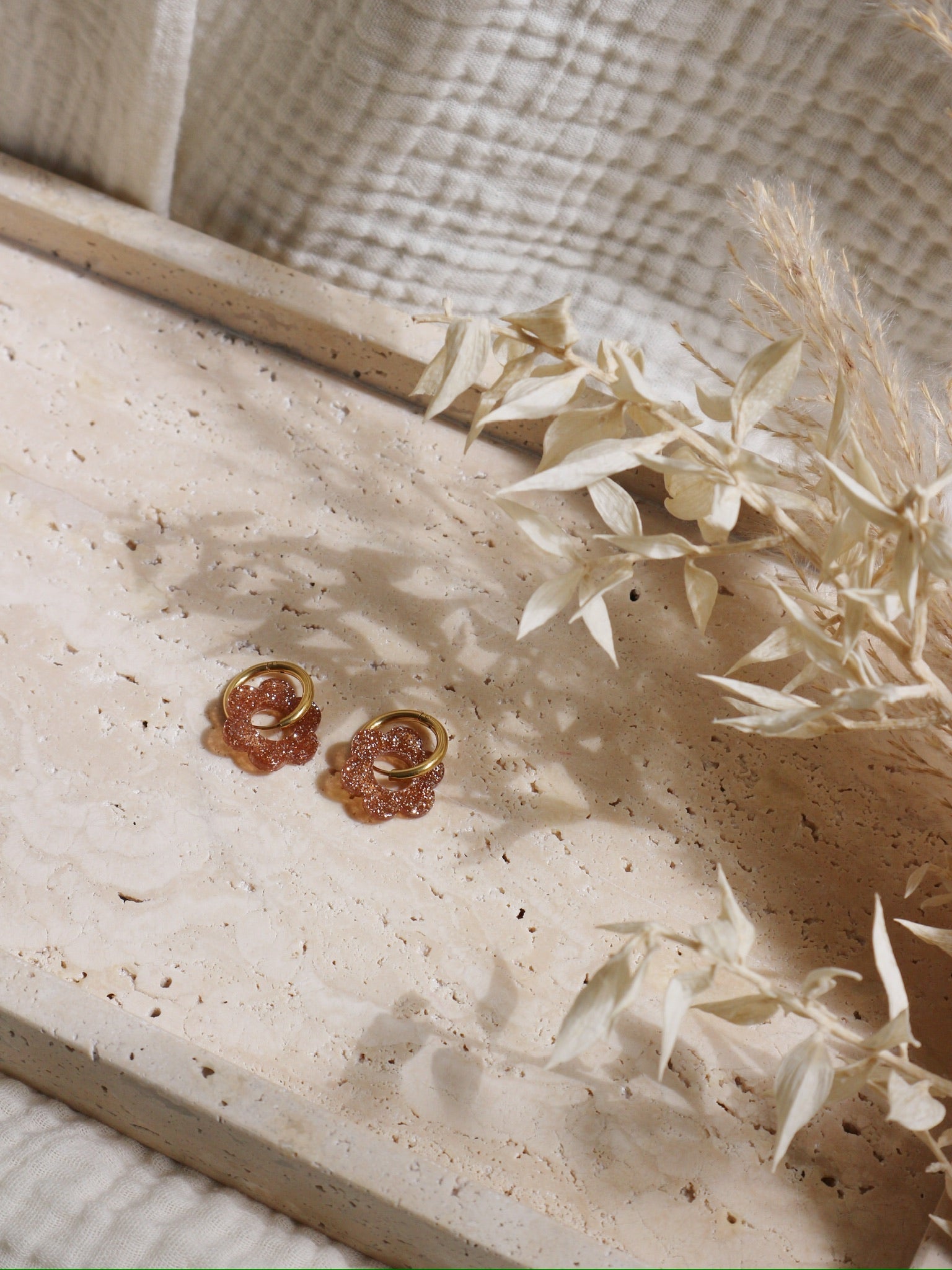 Boucles D'Oreille Fleur Sparkling