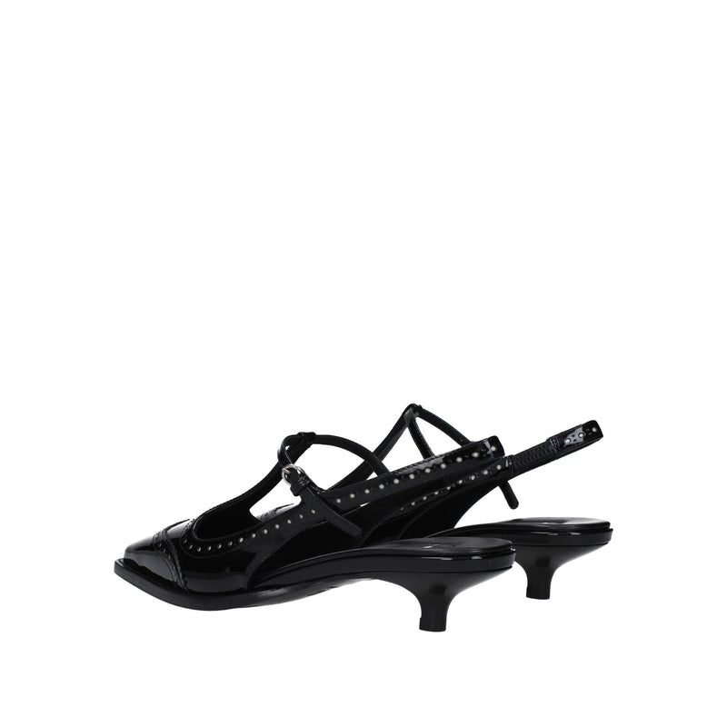 Escarpins - Miu Miu Leather Slingback - Black