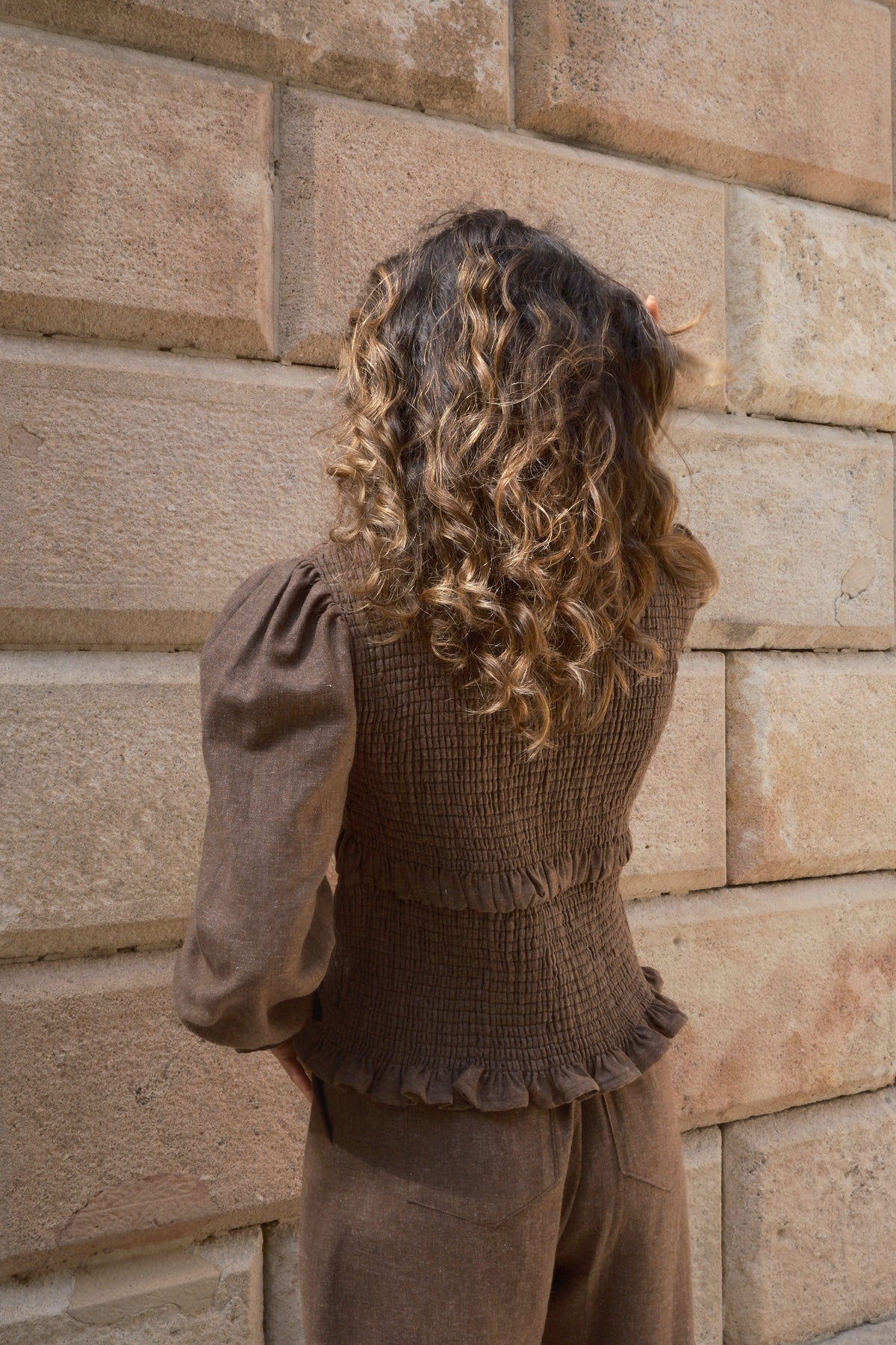Hailey Chocolate Blouse