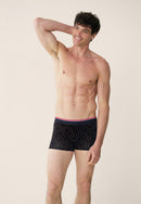 Boxer Imprimé Géométrique - Marius Petits Carres Noir