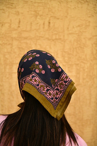 Small Antigone Scarf - Midnight Blue