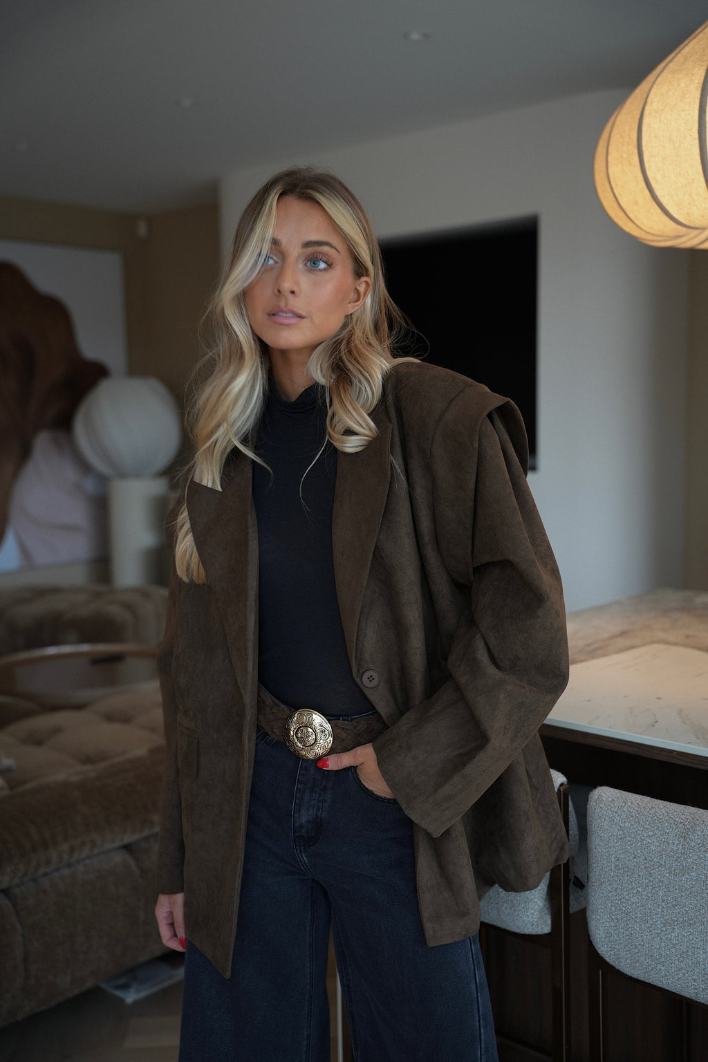 Suzon Camel/Gold - Braided Belt